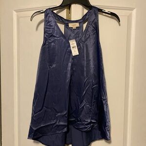 NWT! LOFT SM Navy Blue Sleeveless Top!